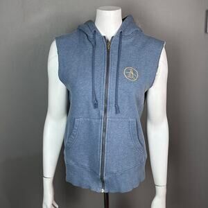 Penguin Hoodie Sweat Jacket‎ Vest Men's Small sporty athleisure street Varsity